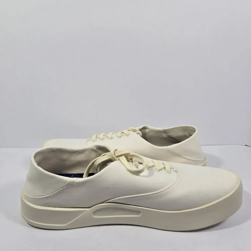 Olukai Tradewind Off White Sneakers Mens Size 10.5 Casual Lace Up Shoes NEW